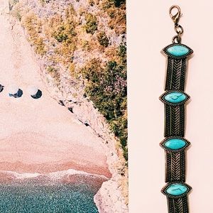Silver Turquoise Choker Necklace
